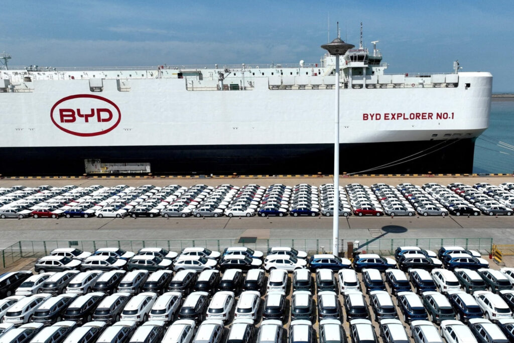 Fontes: BYD teria encomendado 10 cargueiros PCTC para ampliar frota